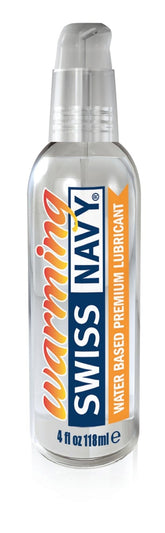 Swiss Navy Warming Lubricant 4 Ounce 118 ml Water Based Lube